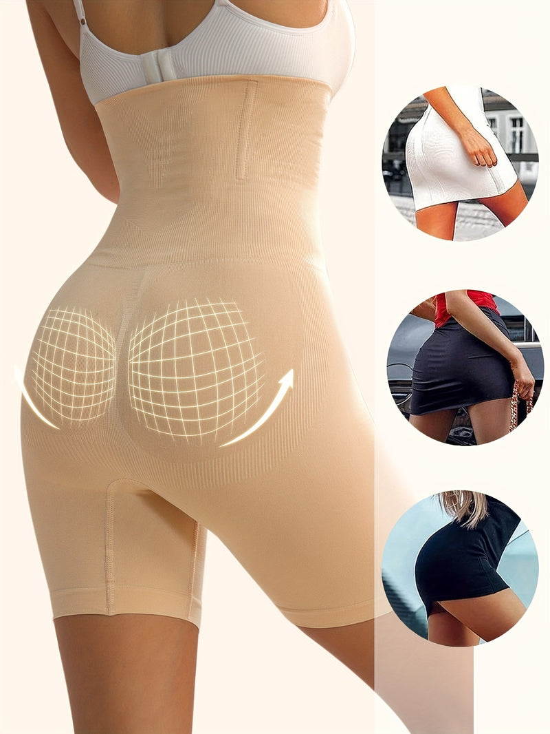 Shorts Esportivos Cintura Alta com Controle de Abdômen – Modelador de Cintura