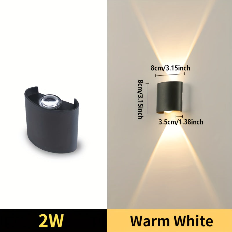 Par de Arandelas LED Modernas – Luzes de Parede Semi-Embutidas