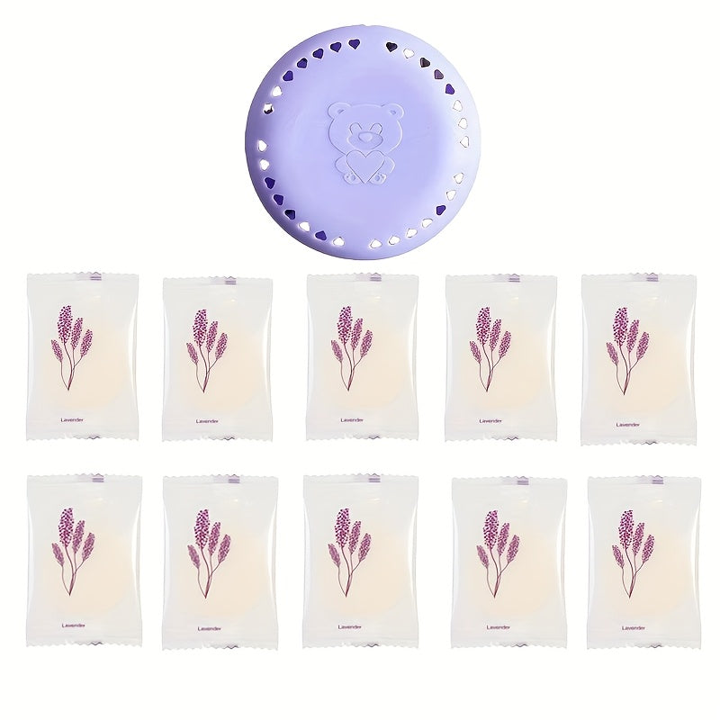 Kit 10 Pastilhas Aromatizadores Sólidos Compactos + Estojo Extra