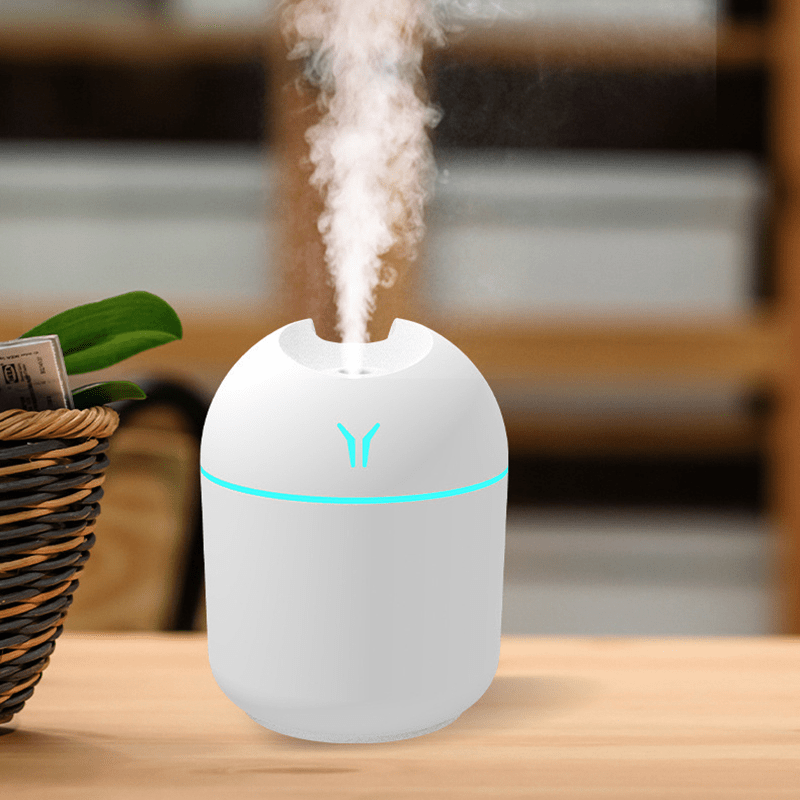 Umidificador Portátil Compacto com Névoa Fria e Luz Noturna