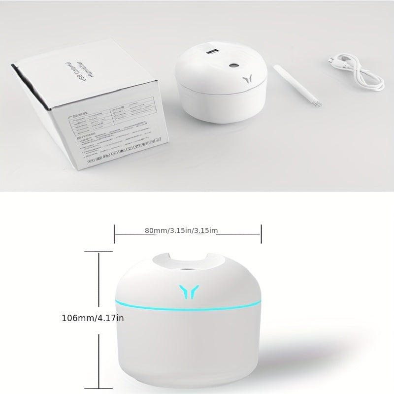 Umidificador Portátil Compacto com Névoa Fria e Luz Noturna