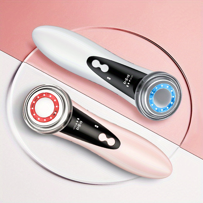 Aparelho de Beleza Facial 4 em 1 — Massageador Facial com Tela de Funções