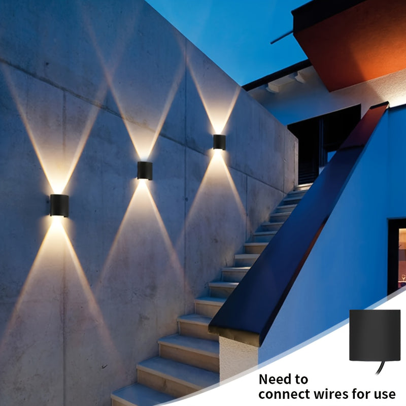 Par de Arandelas LED Modernas – Luzes de Parede Semi-Embutidas