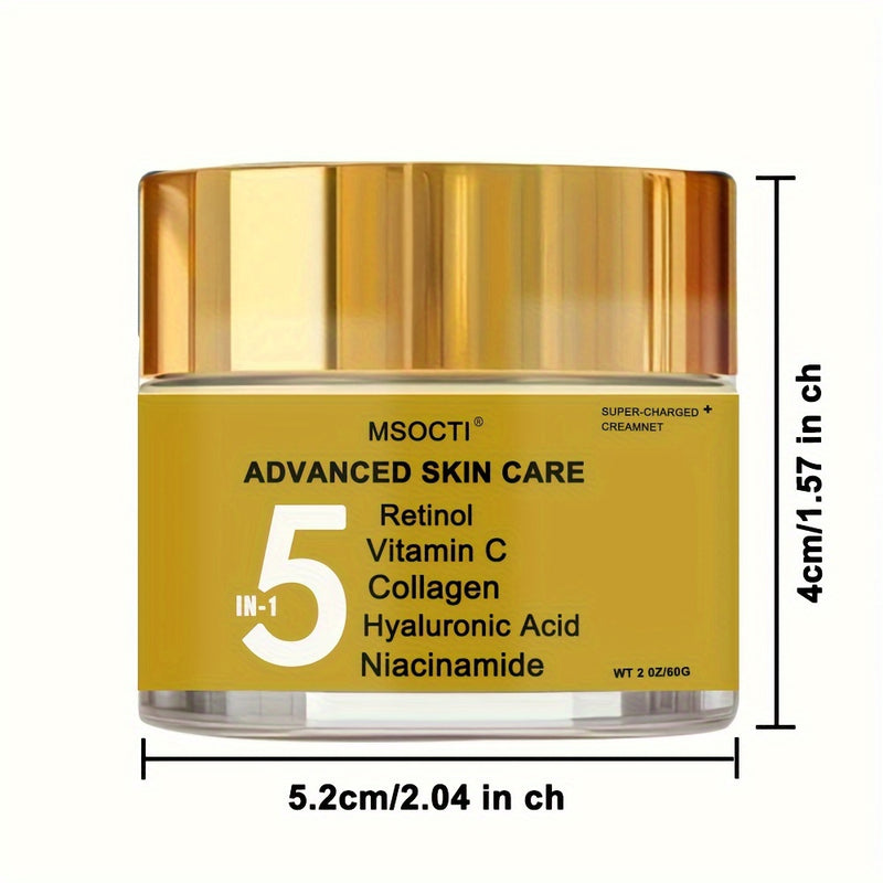 Creme Facial Rejuvenescedor 5 em 1 MSOCTI – Antissinais Potente para Todos os Tipos de Pele