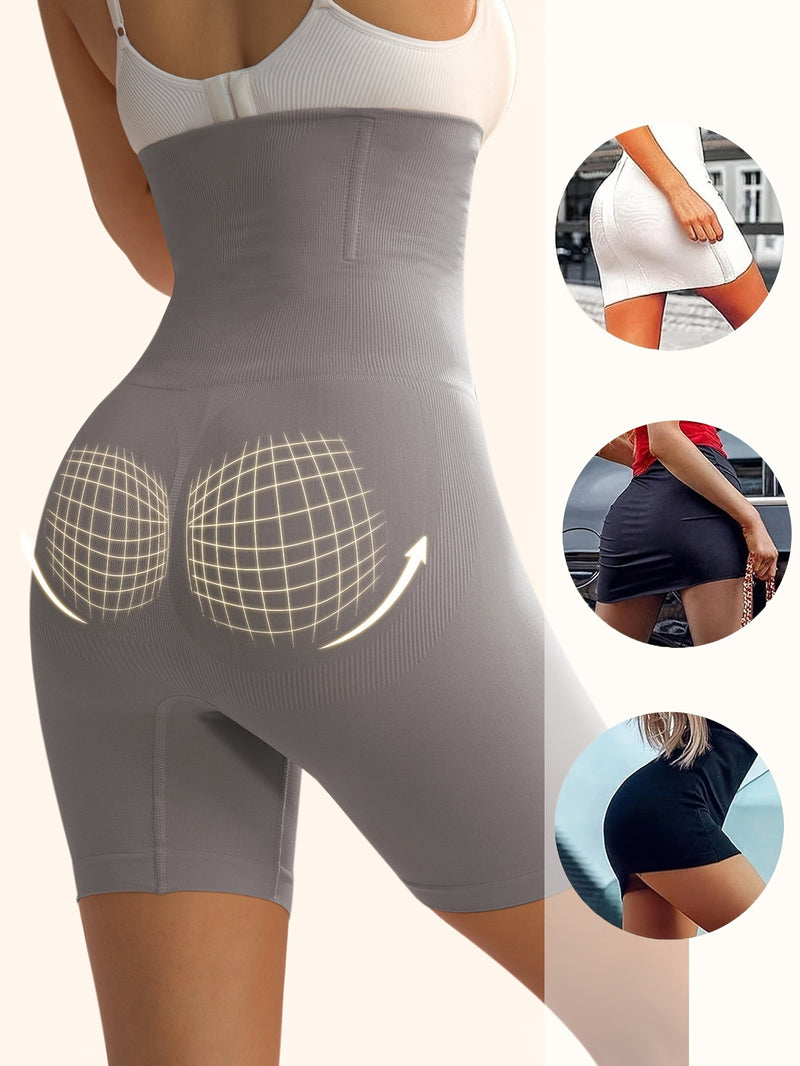 Shorts Esportivos Cintura Alta com Controle de Abdômen – Modelador de Cintura