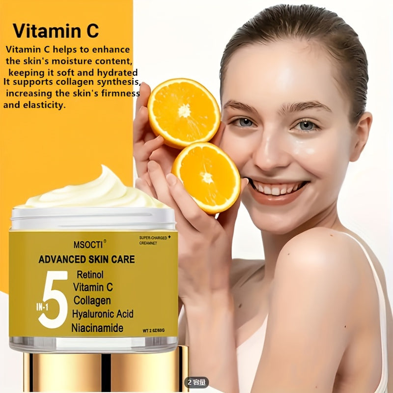 Creme Facial Rejuvenescedor 5 em 1 MSOCTI – Antissinais Potente para Todos os Tipos de Pele
