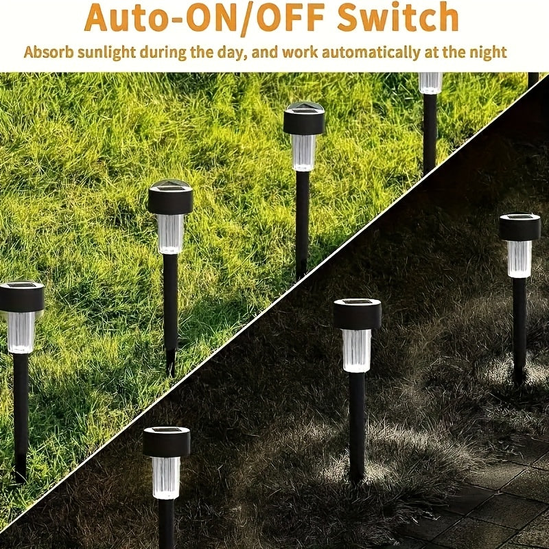 Kit 10 Luminárias Solares para Jardim – Iluminação Externa Econômica com Sensor de Luz