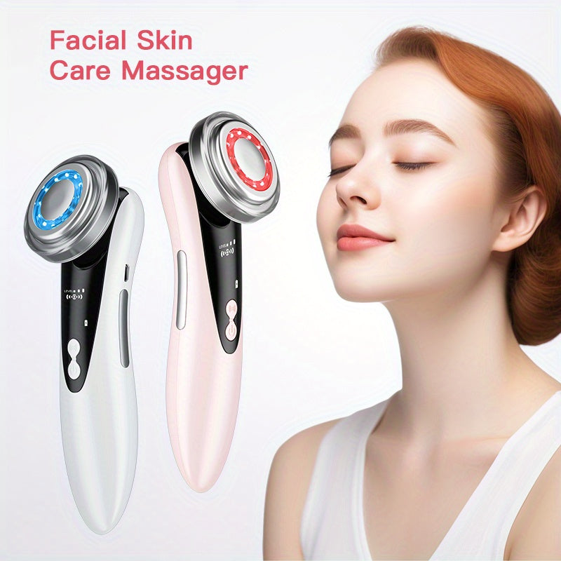 Aparelho de Beleza Facial 4 em 1 — Massageador Facial com Tela de Funções