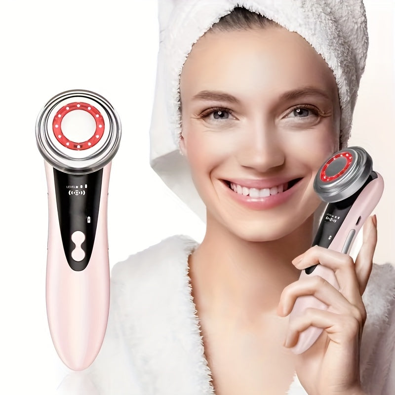 Aparelho de Beleza Facial 4 em 1 — Massageador Facial com Tela de Funções