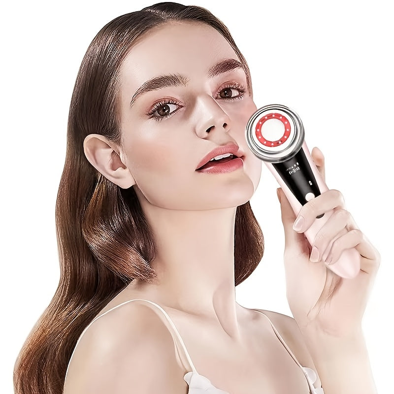 Aparelho de Beleza Facial 4 em 1 — Massageador Facial com Tela de Funções