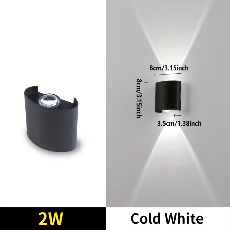 Par de Arandelas LED Modernas – Luzes de Parede Semi-Embutidas