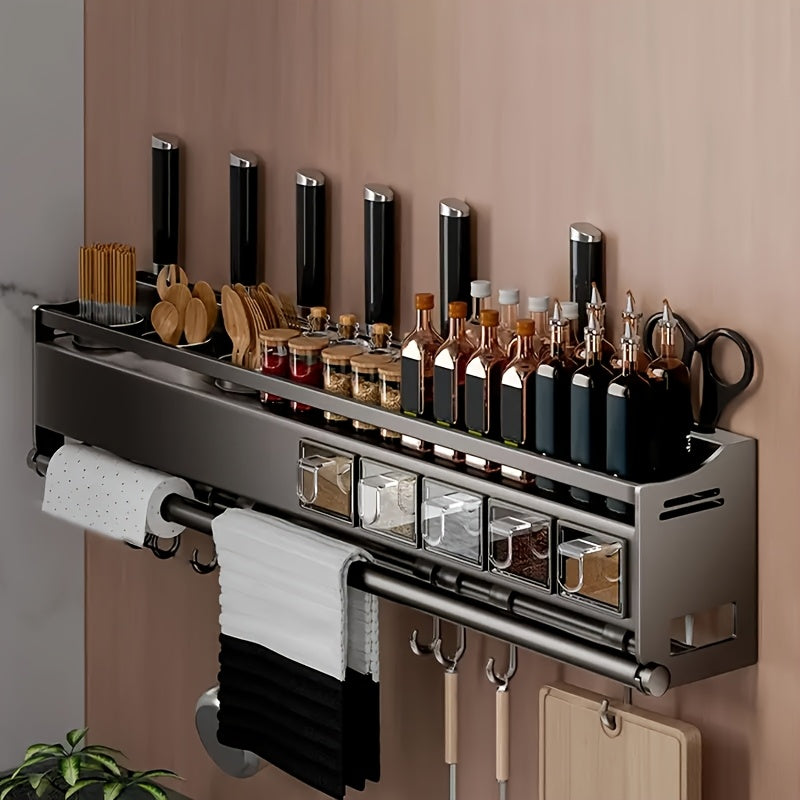 Suporte Multifuncional de Parede para Facas e Utensílios