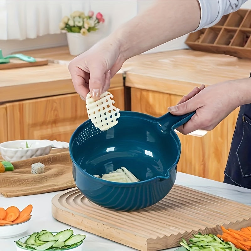 Cortador Manual de Legumes 12 em 1 – Ferramenta Multifuncional para Fatiar, Ralar e Desfiar com Facilidade