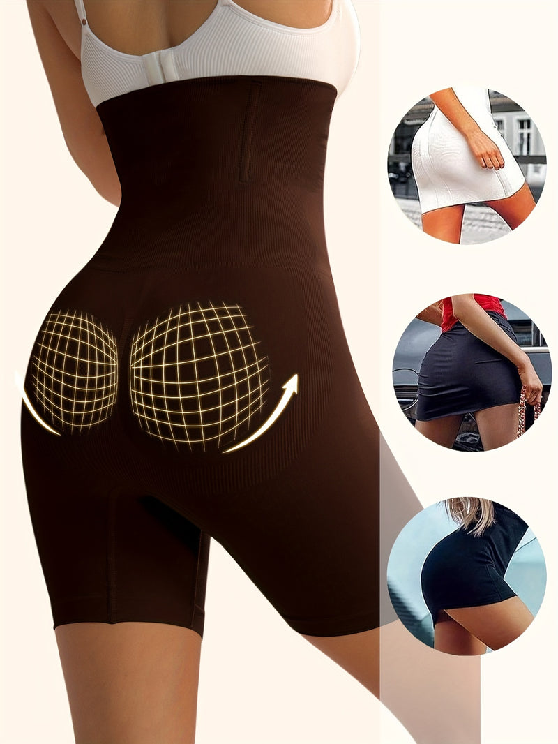 Shorts Esportivos Cintura Alta com Controle de Abdômen – Modelador de Cintura