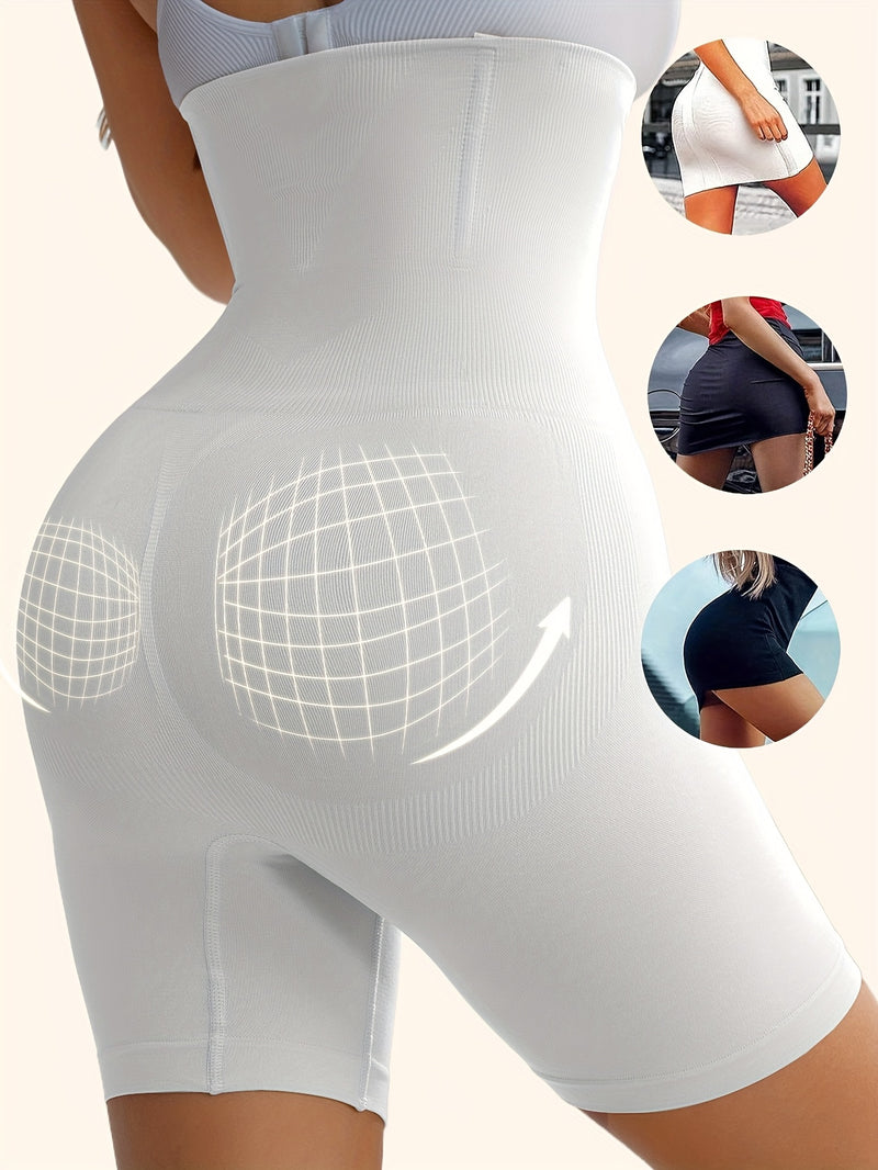Shorts Esportivos Cintura Alta com Controle de Abdômen – Modelador de Cintura