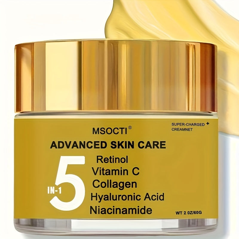Creme Facial Rejuvenescedor 5 em 1 MSOCTI – Antissinais Potente para Todos os Tipos de Pele
