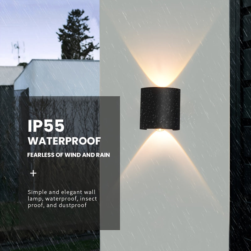 Par de Arandelas LED Modernas – Luzes de Parede Semi-Embutidas