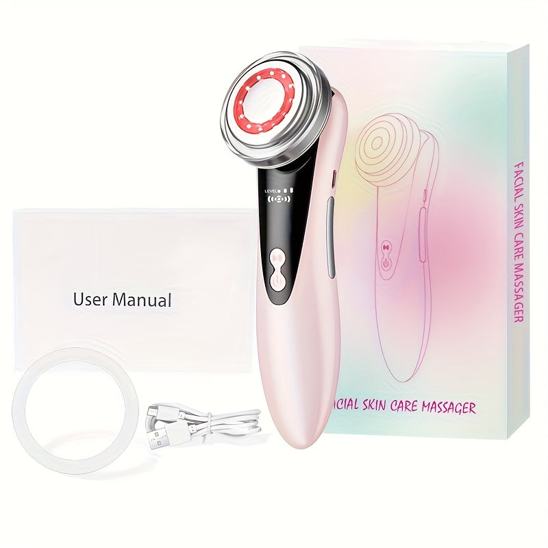 Aparelho de Beleza Facial 4 em 1 — Massageador Facial com Tela de Funções